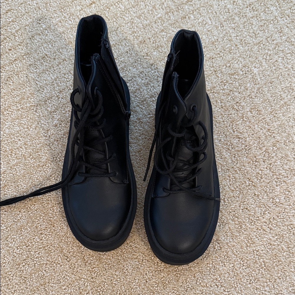 Zara Kids Black Boots Brand New